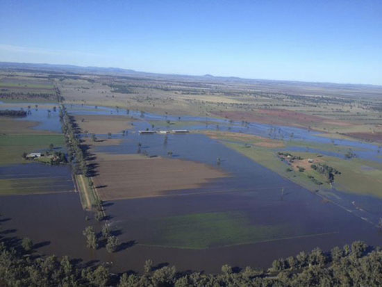 Floodwaters cut town of Forbes