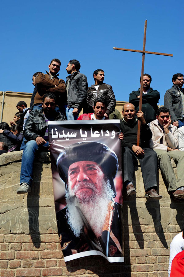 Egyptian Christian Copts mourn late Pope