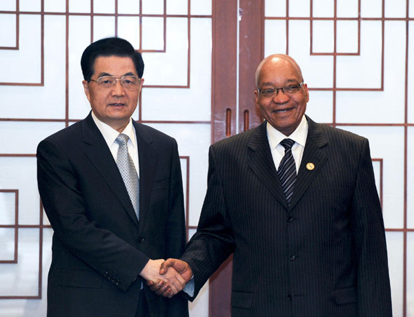 Chinese, SA presidents discuss bilateral co-op