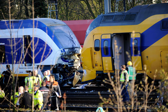 Around 130 injured in Amsterdam train collision