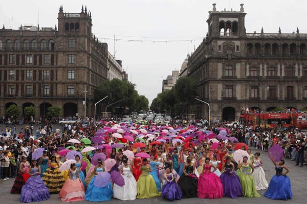 Girls dress up for Quinceanera