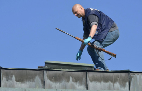 Rooftop gunman kills two in Finland
