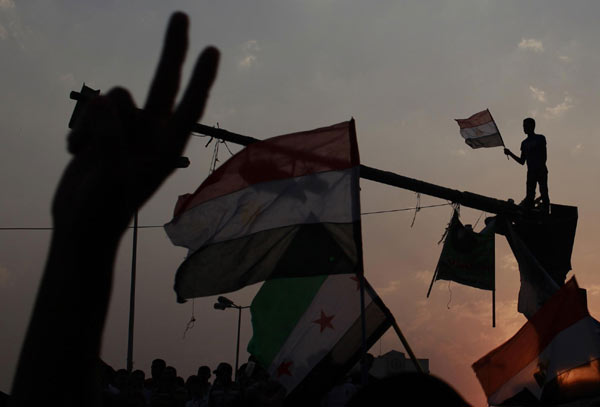 Protest in Tahrir Square as Egypt waits for president