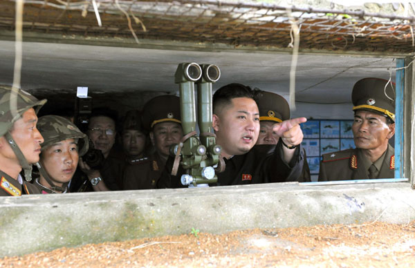 Kim Jong-un visits artillery unit before ROK-US drills