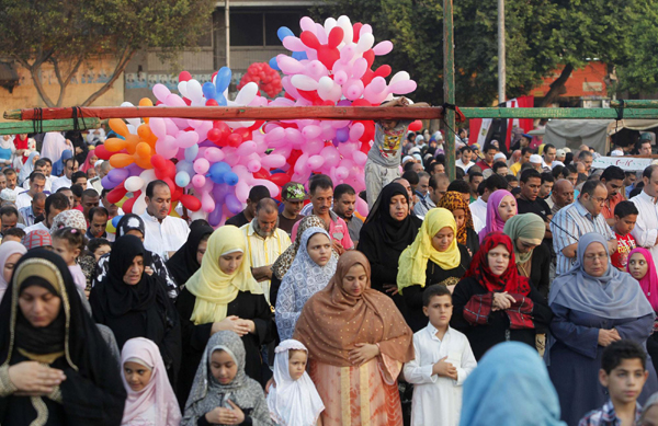 Egypt's Muslims celebrate the Eid al-Fitr
