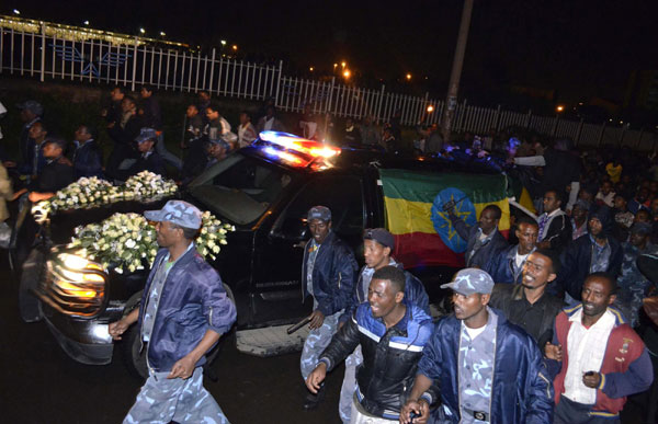 Body of late Ethiopian PM arrives home