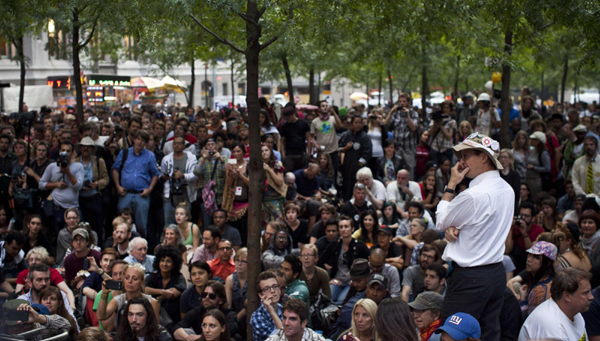 Occupy Wall Street marks anniversary with protest