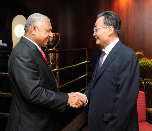 Wu's visit enhances Sino-Fijian relations