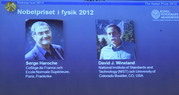 French, US scientists share Nobel Prize in Physics