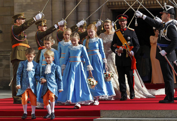 Luxembourg's royal couple tie knot