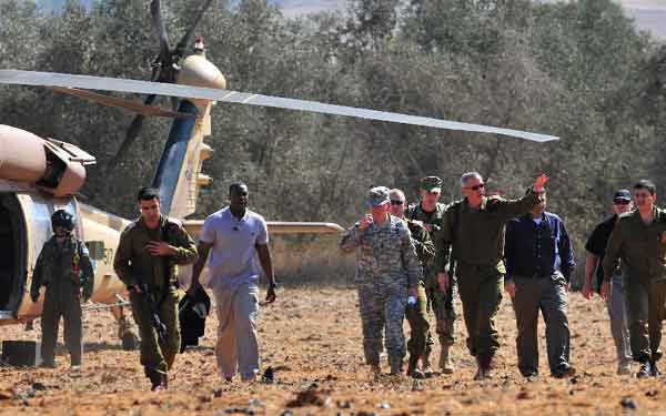 Dempsey visits Israel's anti-missile system base