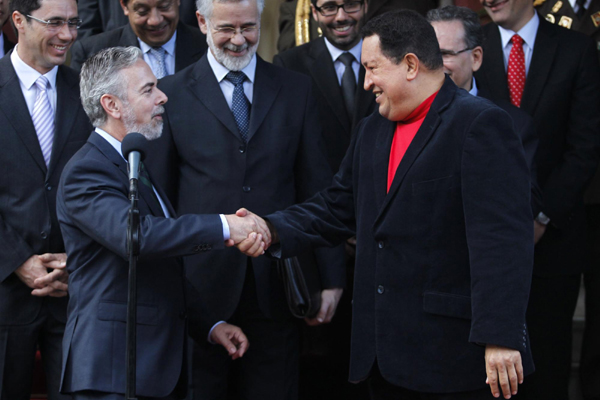 Chavez meets Brazilian FM on Mercosur adaptation