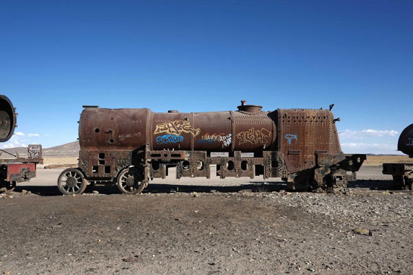 Train cemetery in Bolivia