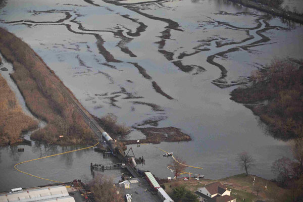 New Jersey bridge collapse derails freight train