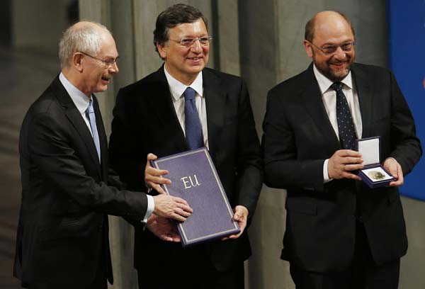 EU picks up controversial Nobel peace 