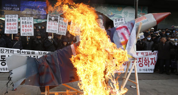 Anti-DPRK protest in Seoul