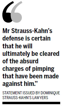 Former IMF head Strauss-Kahn pimp probe continues