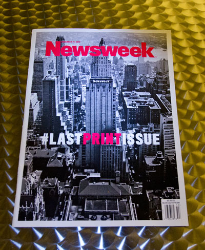 'Last print issue' of Newsweek hits the newsstands