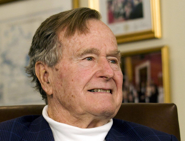 George H.W. Bush moved out of intensive care