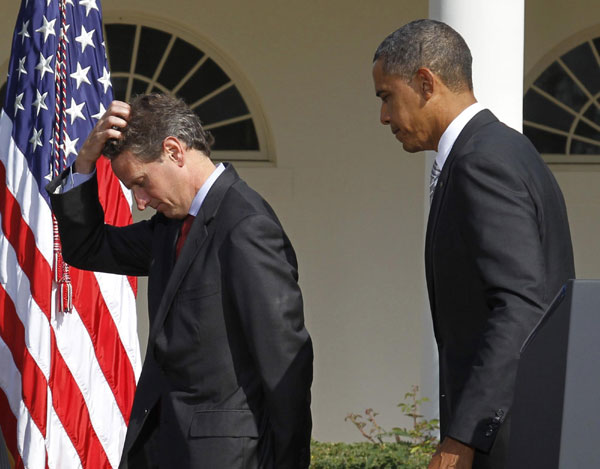 Geithner's planned departure puts Obama in tough spot