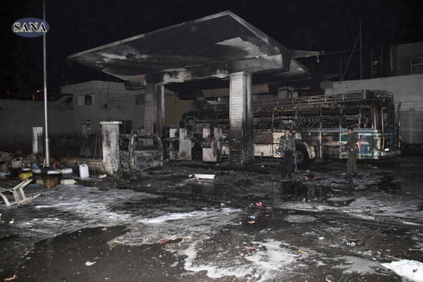 11 dead in Damascus gas station blast
