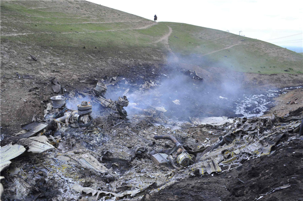 US military plane crashes in S. Kyrgyzstan