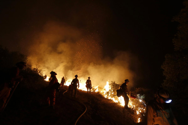 S. California wildfire 60% contained