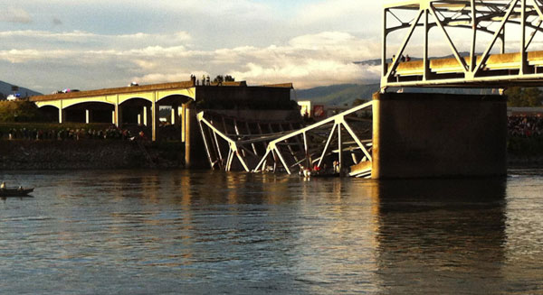 Search underway as US highway bridge collapses