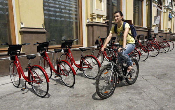 Moscow switches gear with bike-hire 