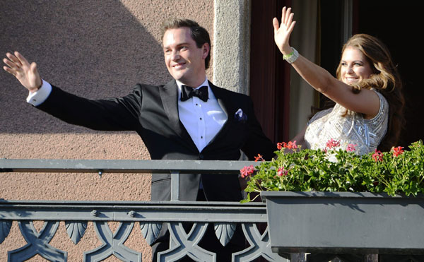 Sweden's Princess Madeleine weds New York banker