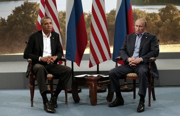 Putin, Obama face off over Syria