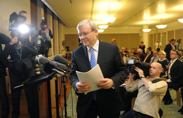 Rudd returns as Australian PM after Gillard