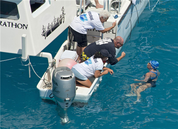 Woman, 64, sets record with Cuba-to-Florida swim