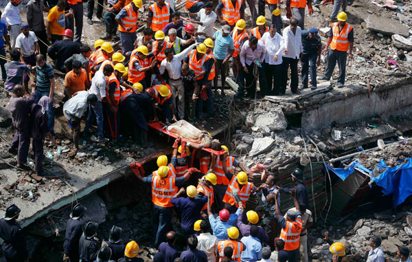1 killed, 50 trapped in building collapse in Mumbai