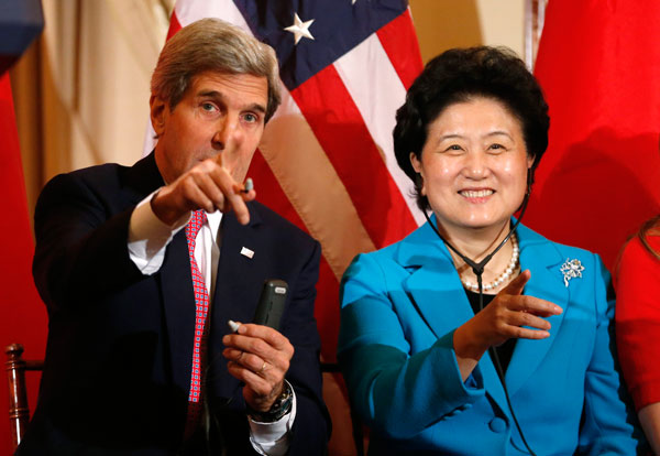 Liu, Kerry meet in Washington