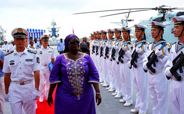 15th Chinese navy escort fleet visits Kenya