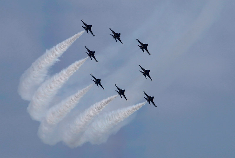 South Korea Air Force performs at Singapore Airshow