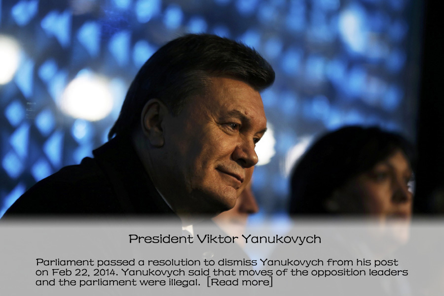 Key political figures during Ukraine unrest