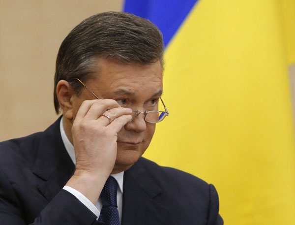 Ousted Ukraine president not to seek Russian military support