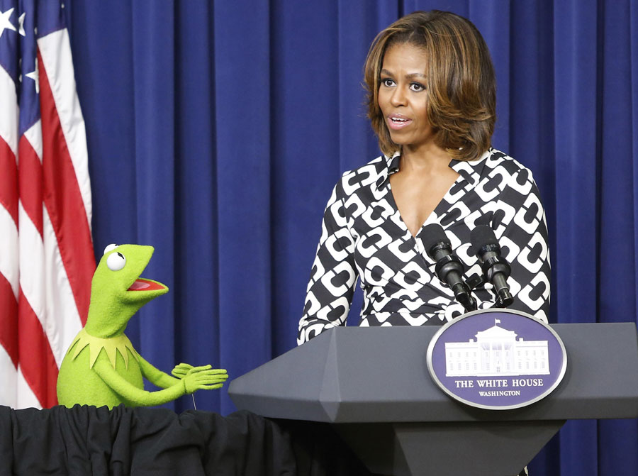 US first lady promotes film