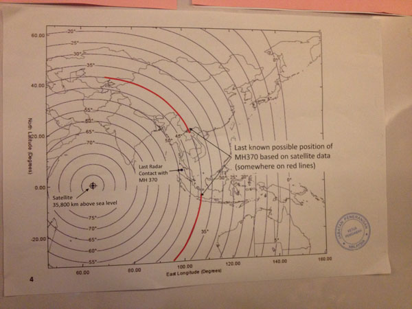 Live report on Malaysia Airlines flight MH370