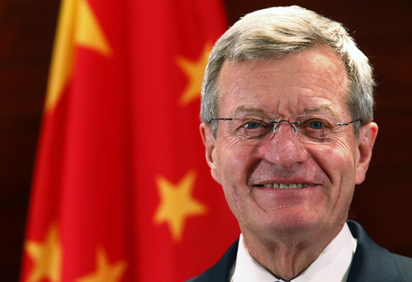 US Ambassador to China Max Baucus meets media in Beijing