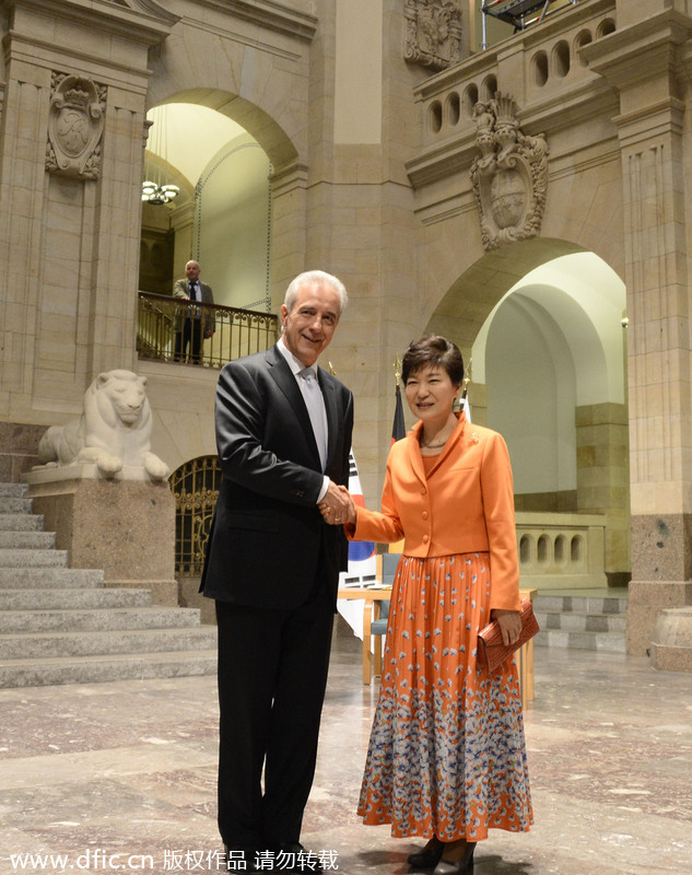 Park Geun-hye visits Germany