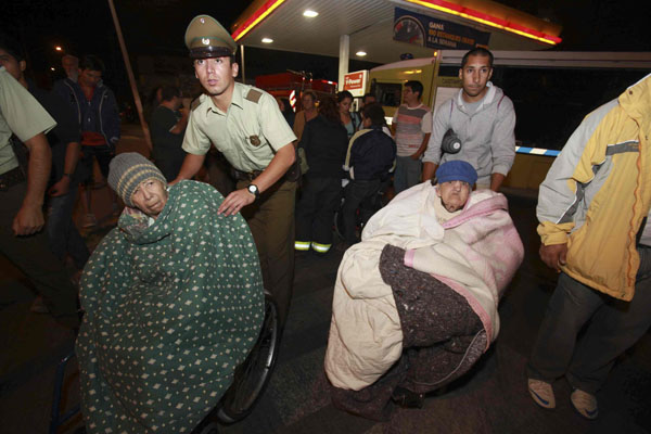 Residents evacuated after Chile quake