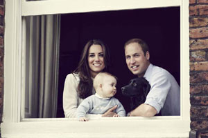 Prince William and his wife Kate unveil portrait of Queen Elizabeth