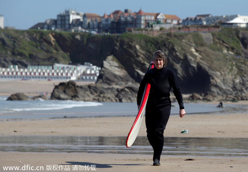 Surfer is still riding waves after six decades