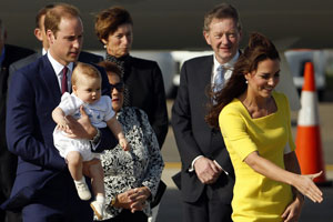 William, Kate and George tour Sydney's Taronga Zoo