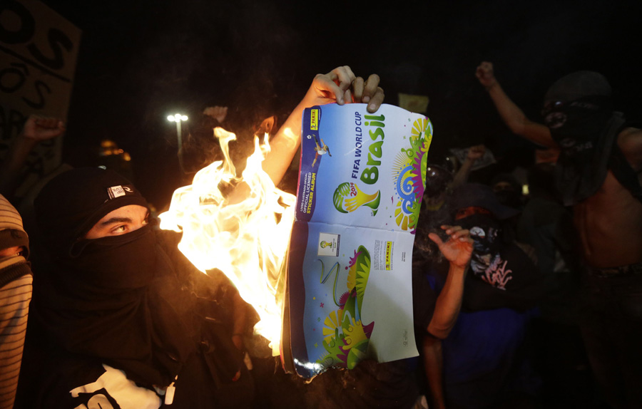 Brazilians protest World Cup spending