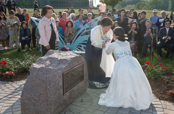 Comfort Women Memorial Peace Garden opens in US