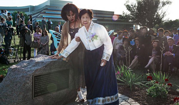 Comfort Women Memorial Peace Garden opens in US